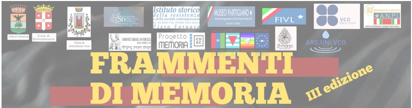 III EDIZIONE DI FRAMMENTI DI MEMORIA- INCONTRO CON LO STORICO CARLO GREPPI